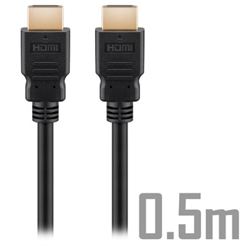 Goobay Ultra High Speed HDMI 2.1 8K Kabel - 0.5m - Zwart