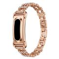 Google Fitbit Air-armband van zinklegering met strass-steentjes - roségoud