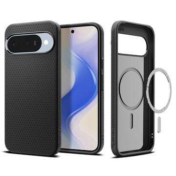 Google Pixel 10/10 Pro Spigen Liquid Air Mag MagSafe TPU-Hoesje - Zwart
