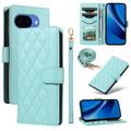 Google Pixel 10a Luxe Gewatteerd Portemonnee Hoesje - Groen