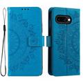 Google Pixel 10a Mandala Series Portemonnee-hoesje - Blauw