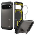 Google Pixel 11 Pro Spigen Tough Armor Mag Hoesje - Pistoolmetaal