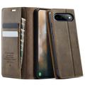 Google Pixel 11 Pro XL Caseme 033 Kalf textuur portemonnee hoesje met RFID-blokkering - Koffie