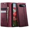 Google Pixel 11 Pro XL Caseme 033 Kalf textuur portemonnee hoesje met RFID-blokkering - Rood