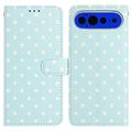Google Pixel 11 Pro XL Portemonneehoes met Stippenpatroon - Blauw