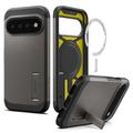 Google Pixel 11 Pro XL Spigen Tough Armor Mag Hoesje - Pistoolmetaal