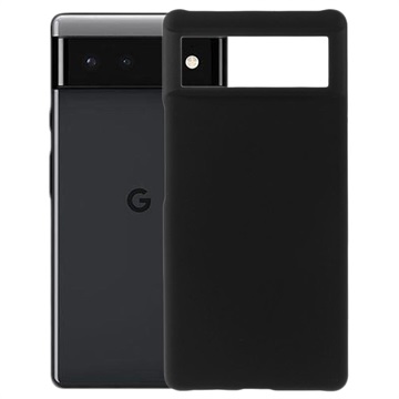 Google Pixel 6 Geruberiseerd Kunststof Hoesje - Zwart