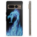 Google Pixel 7 Pro TPU-hoesje - Blauwe Vuurdraak