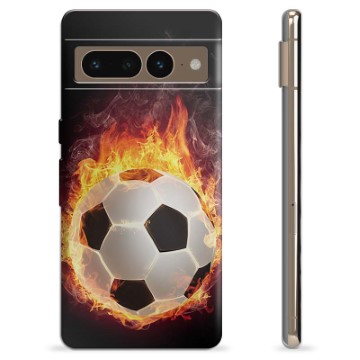 Google Pixel 7 Pro TPU-hoesje - Voetbal Vlam