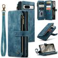 Caseme C30 Multifunctionele Google Pixel 8 Portemonnee Hoesje - Blauw