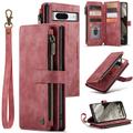 Caseme C30 Multifunctionele Google Pixel 8 Portemonnee Hoesje - Rood