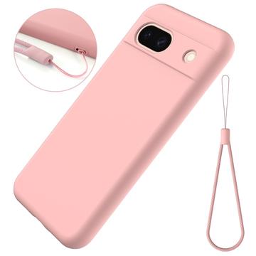 Google Pixel 8a Liquid Siliconen Hoesje - Roze