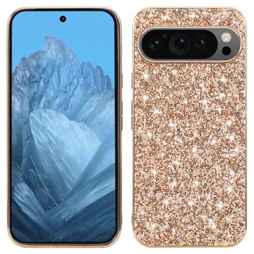 Google Pixel 9/9 Pro Glitter Series Hybride Hoesje - Goud