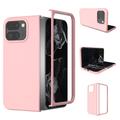 Google Pixel 9 Pro Fold Geruberiseerd Kunststof Hoesje - Roze