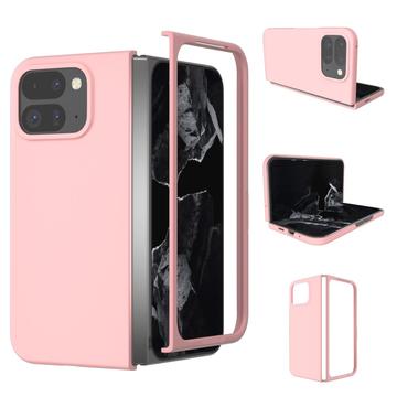 Google Pixel 9 Pro Fold Geruberiseerd Kunststof Hoesje - Roze