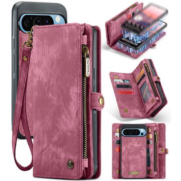 Google Pixel 9 Pro XL Caseme 008 2-in-1 Multifunctionele portemonneehoes - Rood