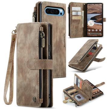 Google Pixel 9 Pro XL Caseme C30 Multifunctioneel Portemonnee Hoesje - Bruin
