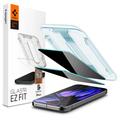 Google Pixel 9 Pro XL Spigen Glas.tR Ez Fit Privacy Glazen Screenprotector - 2 St.