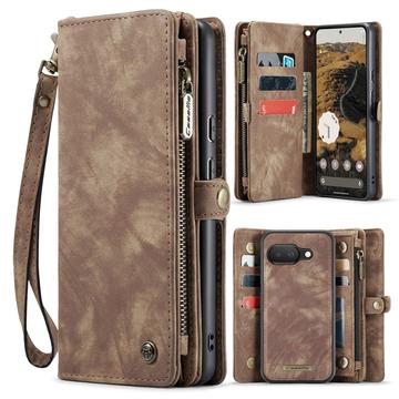 Google Pixel 9a Caseme 008 2-in-1 Multifunctionele portemonneehoes - Bruin