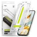 Google Pixel 9a Ringke Easy Slide Glazen Screenprotector - 2 stuks.