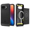 Google Pixel 9a Spigen Rugged Armor Mag TPU Hoesje - Zwart