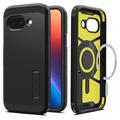 Google Pixel 9a Spigen Tough Armor Mag Hoesje - Zwart
