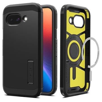 Google Pixel 9a Spigen Tough Armor Mag Hoesje - Zwart