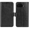 Google Pixel 9a Portemonnee Hoesje Magnetische Sluiting - Zwart