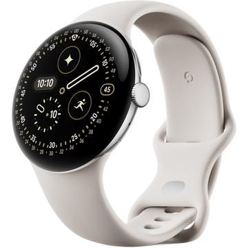 Google Pixel Watch 4 45mm GA09308-EU - Zilver / Porselein
