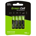 Green Cell HR03 Oplaadbare AAA Batterijen - 950mAh - 1x4