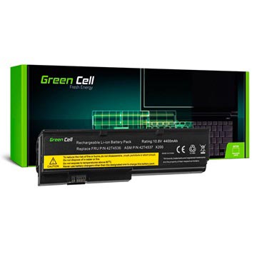 Groene cel batterij - Lenovo Thinkpad X200, X200s, X201, X201i - 4400mAh (Geopende verpakking - Bulk)