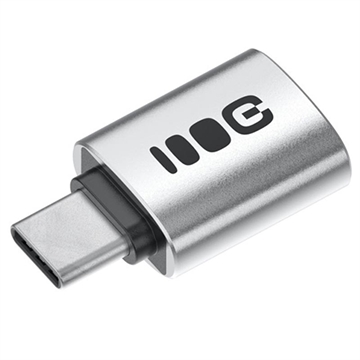 Green Cell USB-C naar USB-A OTG-adapter - 480Mbps, 2.4A, 12W - Zilver