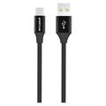GreyLime Gevlochten USB-A / USB-C Kabel - 1m