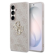 Samsung Galaxy S26+ Guess 4G Big Metal Logo Hybride Hoesje - Roze