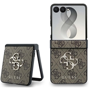 Samsung Galaxy Z Flip8 Guess 4G Big Metal Logo Hybride Hoesje - Bruin