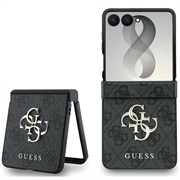Samsung Galaxy Z Flip8 Guess 4G Big Metal Logo Hybride Hoesje - Grijs