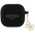 AirPods 4 Guess 4G Charm Siliconen Hoesje - Zwart