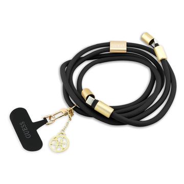 Guess 4G Bedel Crossbody Riem & USB-C Kabel - 1.5m - Zwart