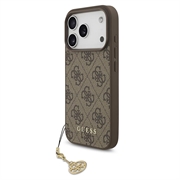 iPhone 17 Pro Guess 4G Charm Hybride Hoesje - MagSafe-compatibel - Bruin