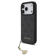 iPhone 17 Pro Guess 4G Charm Hybride Hoesje - MagSafe-compatibel - Grijs