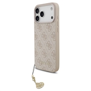 iPhone 17 Pro Max Guess 4G Charme Hybride Hoesje - MagSafe Compatibel - Roze