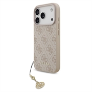 iPhone 17 Pro Guess 4G Charme Hybride Hoesje - MagSafe Compatibel - Roze