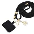 Guess 4G Charm Universeel Crossbody Riem - Zwart