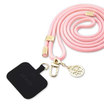 Guess 4G Charm Universeel Crossbody Riem - Roze
