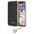 Guess 4G Charms Collection iPhone X/XS Hybrid Case - Grijs