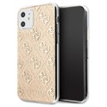 Guess 4G Glitter Collection iPhone 11 Cover - Goud