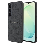 Samsung Galaxy S26 FE Guess 4G Gold Frame Hoesje - compatibel met MagSafe - Zwart