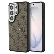 Samsung Galaxy S26 Ultra Guess 4G Gold Frame Hoesje - compatibel met MagSafe - Bruin