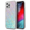 Guess 4G Liquid Glitter iPhone 12/12 Pro Hybride Hoesje - Roze / Blauw