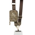 Guess 4G Metal Logo universele crossbody telefoonriem met accessoiretasje - bruin